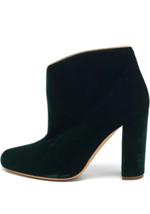 Malone Souliers Eula velvet block-heel boots - Green