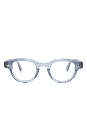 Sestini Eyewear transparent round-frame glasses - Blue