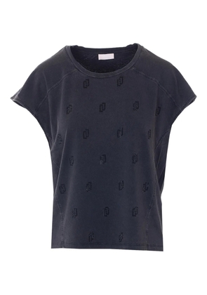 LIU JO crew-neck T-shirt - Black