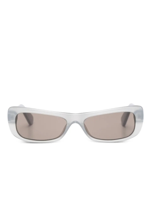 Jacquemus Capri rectangle-frame sunglasses - Grey