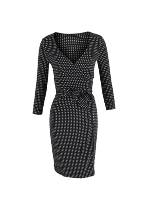 Diane Von Furstenberg Vintage polka dot wrap dress - Black