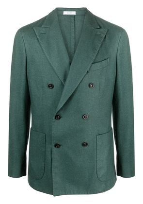 Boglioli wide-lapel double-breasted blazer - Green