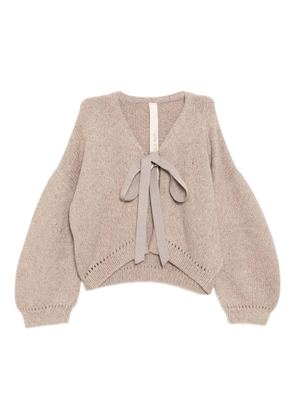 Forme D'expression rounded cardigan - Neutrals