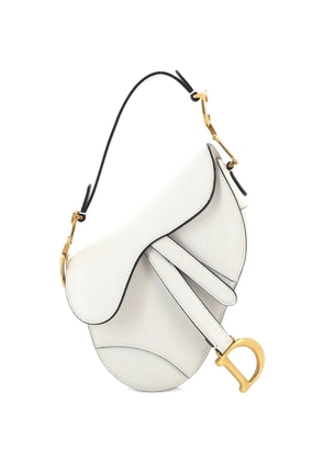 Christian Dior Pre-Owned Saddle Handbag Leather Mini shoulder bag - White