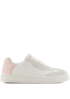 Armani Exchange leather sneakers - White
