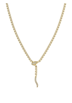 Zoë Chicco 14K yellow gold medium box-chain diamond necklace