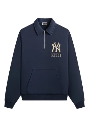 KITH x New York Yankees quarter-zip sweatshirt - Blue