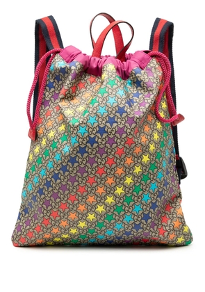 Gucci Pre-Owned 2000-2015 GG Supreme Web Star Print Childrens backpack - Brown