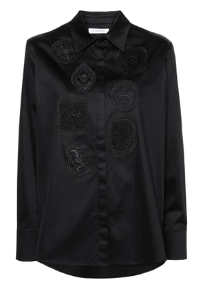 Viktor & Rolf crochet-detail long-sleeve shirt - Black