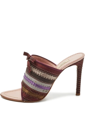 Prada Pre-Owned bow-detail sandals - Brown