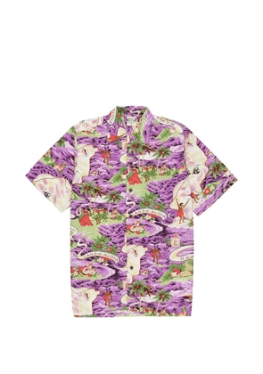Fortela Landofaloha bowling-collar shirt - Purple
