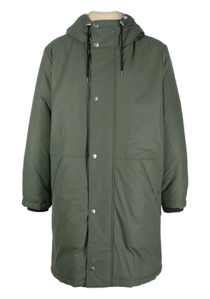 A.P.C. hooded mid-length parka - Green