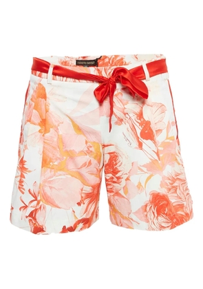 Roberto Cavalli Vintage pre-owned floral-print shorts - White