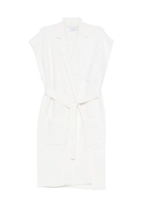 Gran Sasso belted front-pockets gilet - White