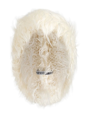 Issey Miyake mohair beanie hat - White