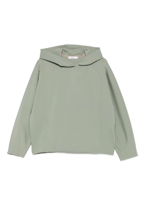 Max Mara panelled long-sleeve hoodie - 002 KAKHI