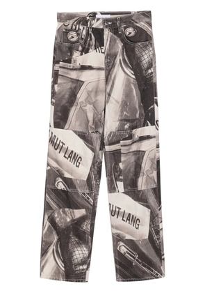 Helmut Lang all-over photographic-print jeans - Black