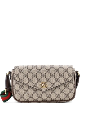 Gucci Pre-Owned Ophidia Envelope Flap GG Coated Canvas Mini shoulder bag - Brown
