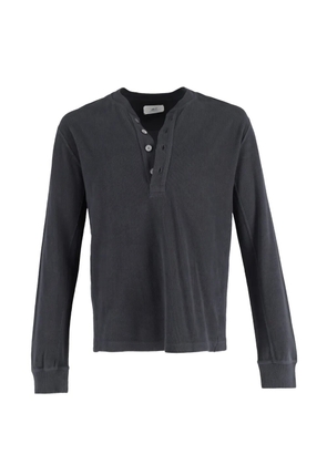 Mr P. long-sleeve Henley T-shirt - Grey