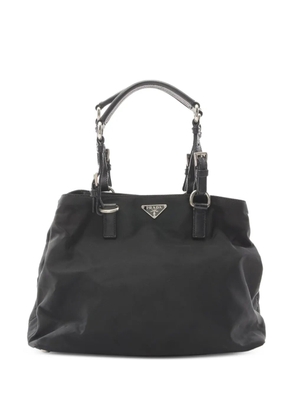 Prada Pre-Owned 2000s logo-plaque bag - Black