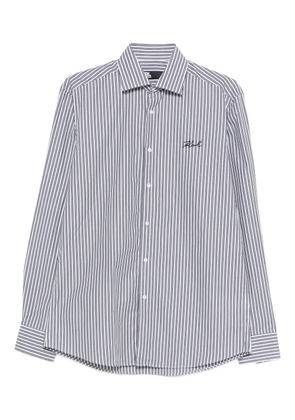 Karl Lagerfeld striped logo shirt - Grey