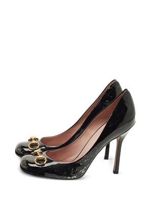 Gucci Pre-Owned horsebit leather pumps - Black