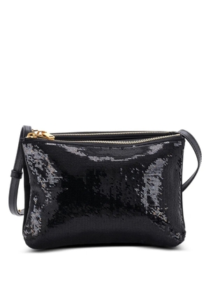 Celine Pre-Owned Trio Sequin Embellished Nylon Small crossbody bag - Black