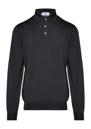 Lardini long-sleeve polo shirt - Grey