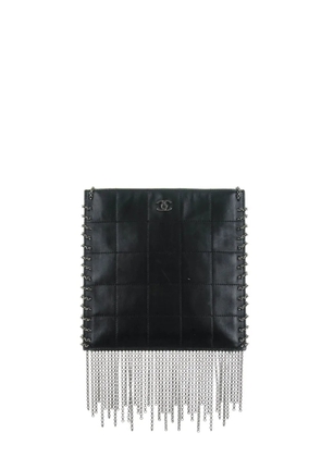 CHANEL Pre-Owned chain-fringe leather crossbody bag - Black