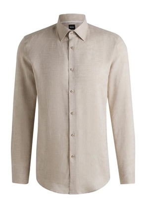 BOSS button-down long-sleeve shirt - Neutrals