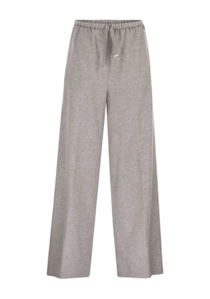 Herno drawstring straight trousers - Grey
