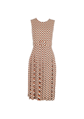 Diane Von Furstenberg Vintage Tartan printed sleeveless dress - Neutrals