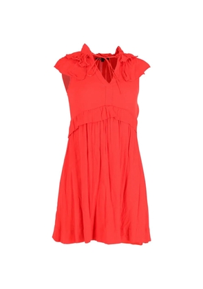 Maje ruffled mini dress - Red