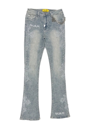 GUAPI crystal-cross jeans - Blue
