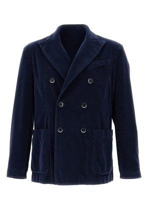 Barena corduroy double-breasted blazer - Blue