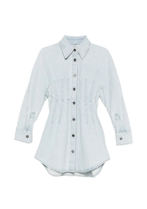 Givenchy buttoned midi denim dress - Blue