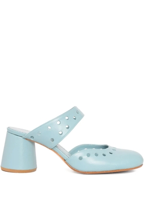 Sarah Chofakian Genoise mules - Blue
