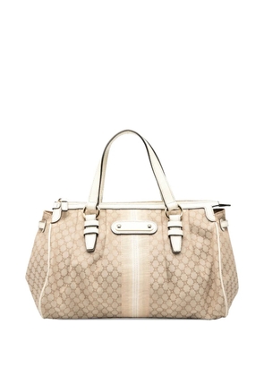 Celine Pre-Owned 2008 Macadam Canvas handbag - Brown