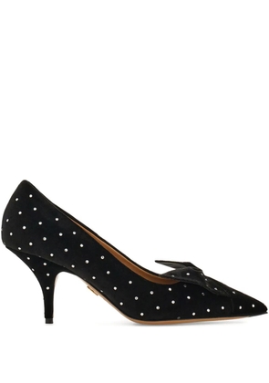 Ferragamo 70mm bow-embellished pumps - Black