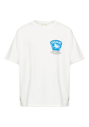 DUKE & DEXTER logo-print T-shirt - Neutrals