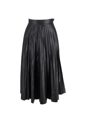 Maison Martin Margiela Pre-Owned pleated midi skirt - Black