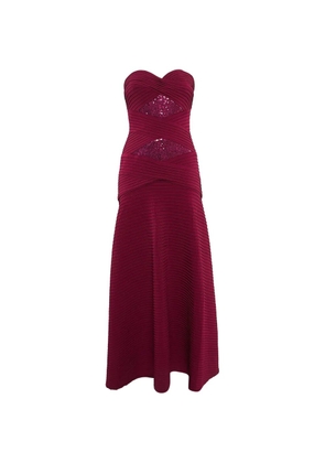 Tadashi Shoji sequin maxi dress - Red