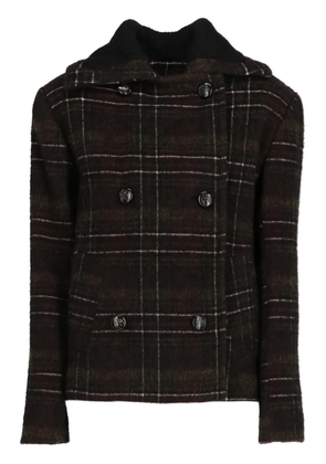 Vivienne Westwood Pre-Owned 2017-2018 checked coat - Brown