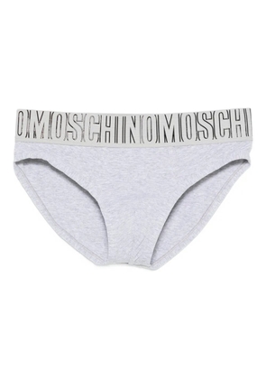 Moschino logo-waistband briefs - Grey