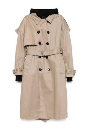 MERYLL ROGGE cotton trench coat - Neutrals