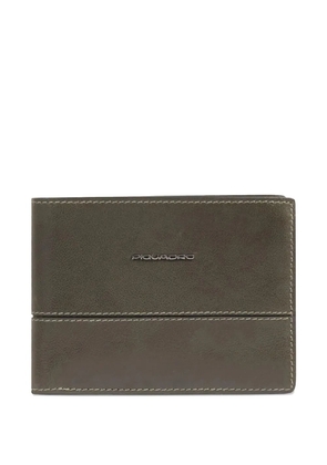 PIQUADRO stitched wallet - Green