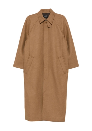 A.P.C. Pocket wool coat - Brown