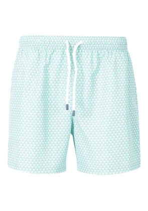 Fedeli Jellyfish-print swim shorts - Green