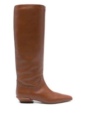 Paris Texas Bettina square-toe boots - Brown