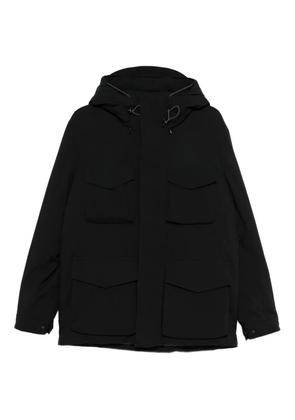 OUTHERE chest-pocket hooded jacket - Black